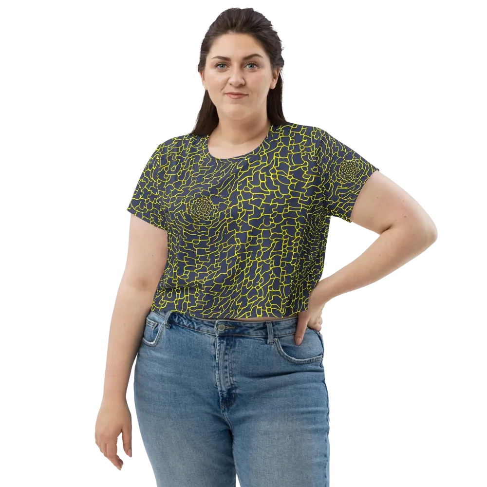 Nightshade Maze on Crop Tee — Front