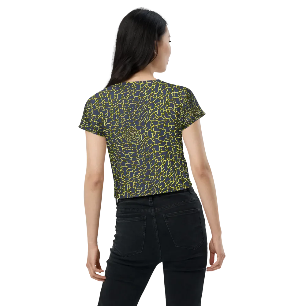 Nightshade Maze on Crop Tee — Back