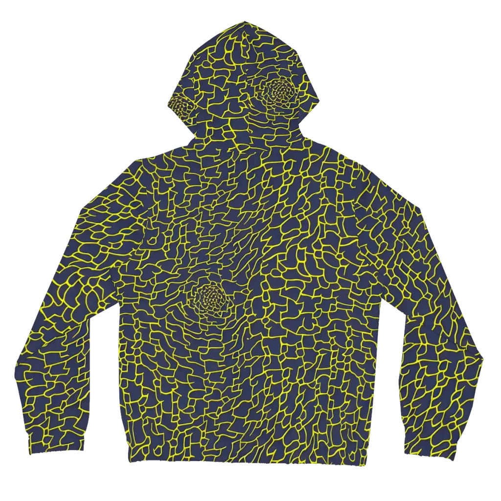 Nightshade Maze on Women's Full-Zip Hoodie — Back