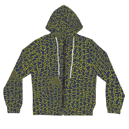 Nightshade Maze on a Women's Full-Zip Hoodie