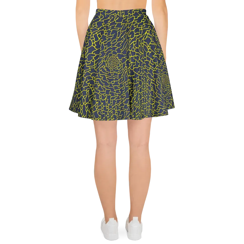 Nightshade Maze on Skater Skirt — Back