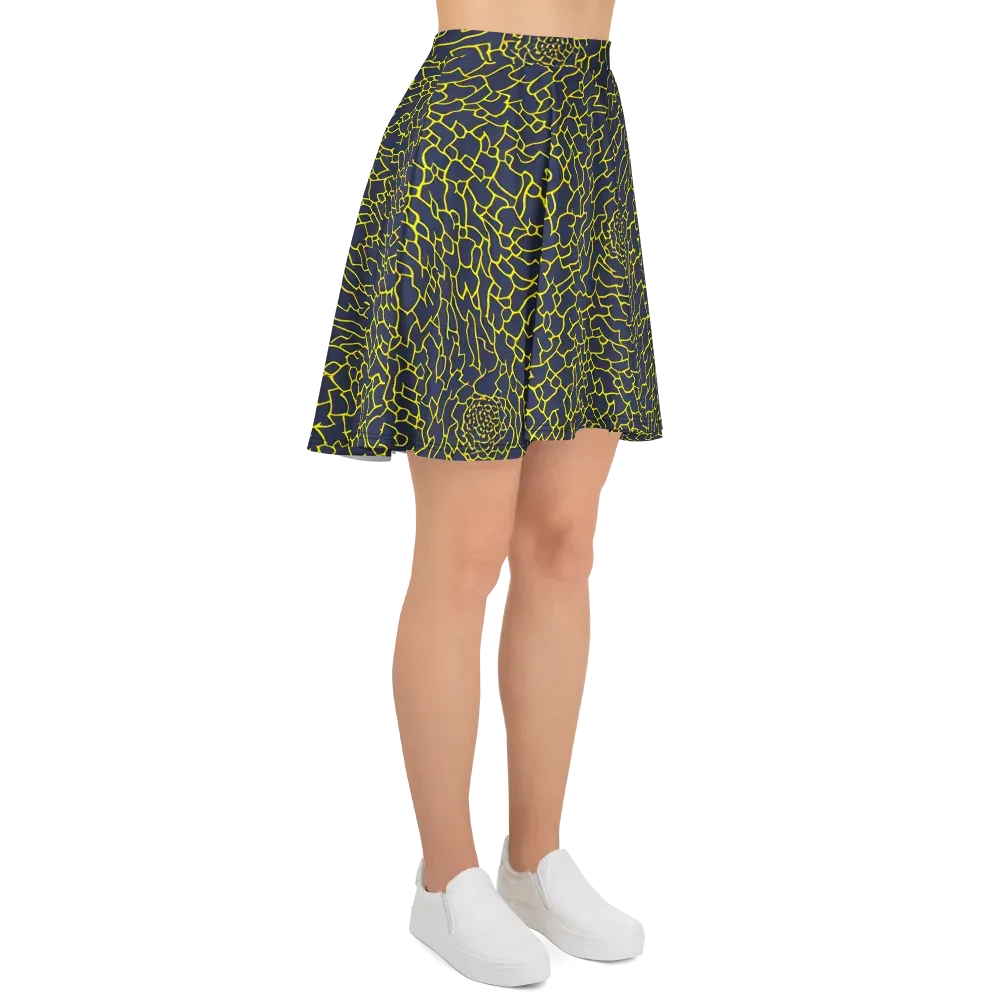Nightshade Maze on Skater Skirt — Right