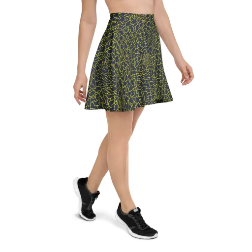 Nightshade Maze on a Skater Skirt