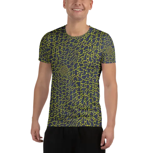 Nightshade Maze on a Men's Athletic T-Shirt