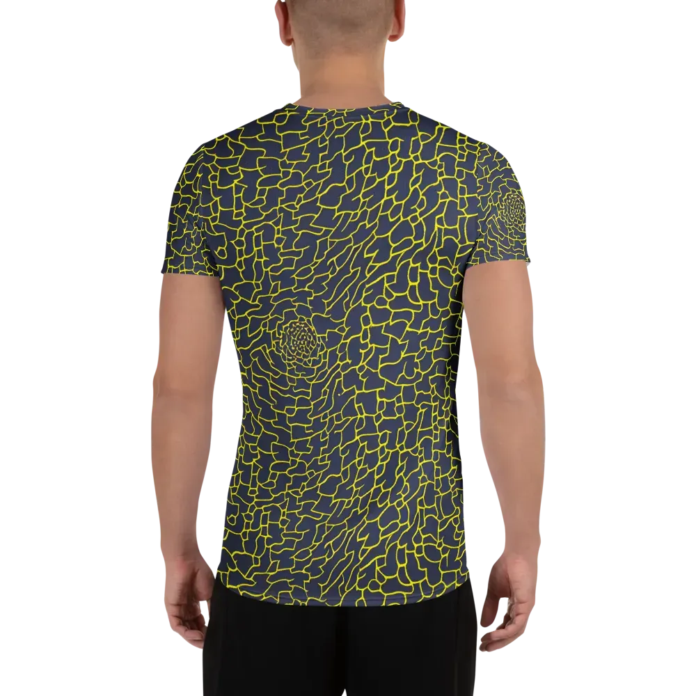 Nightshade Maze on Men's Athletic T-Shirt — Back