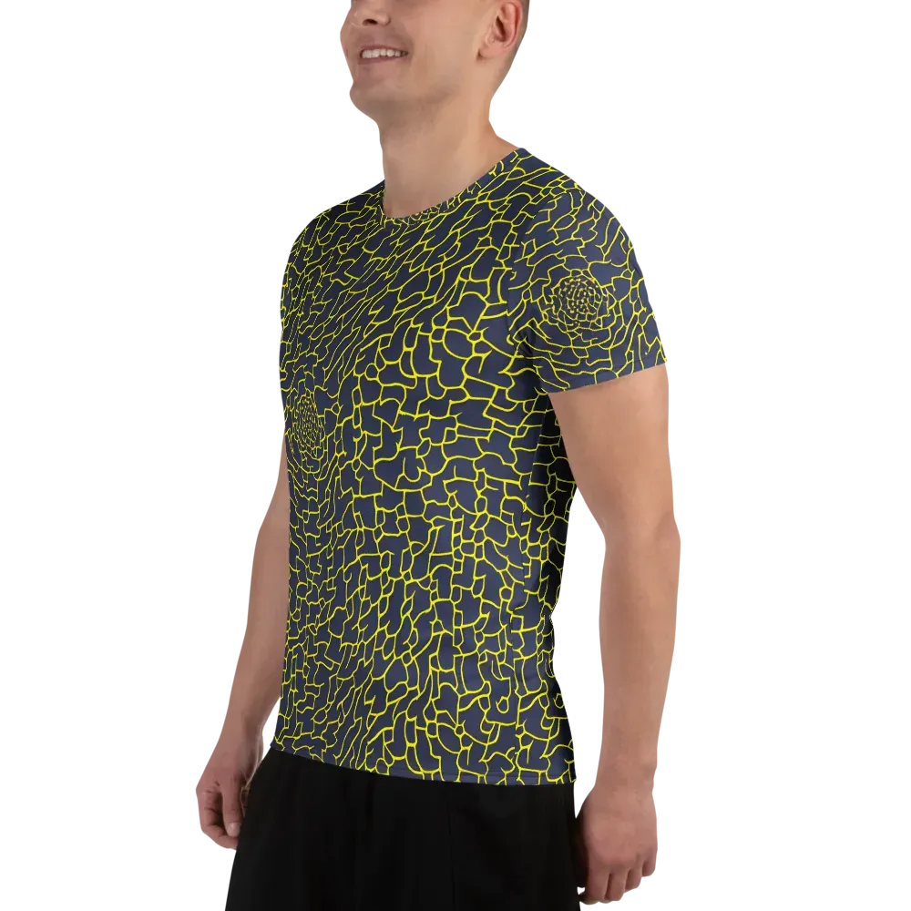 Nightshade Maze on Men's Athletic T-Shirt — Left