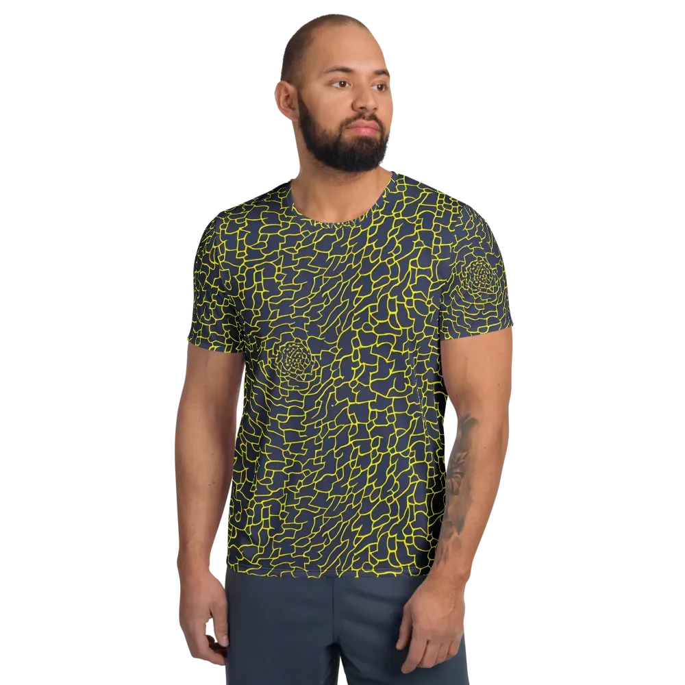 Nightshade Maze on Men's Athletic T-Shirt — Front