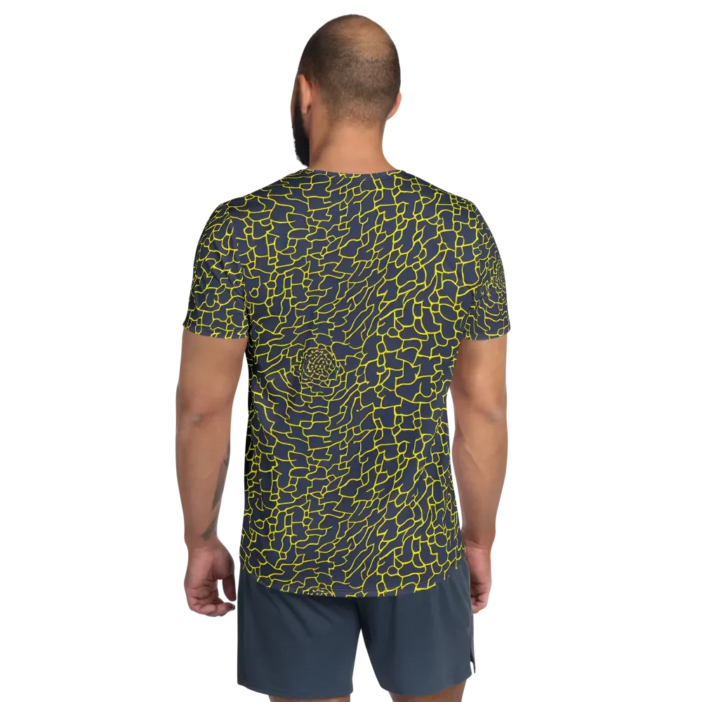 Nightshade Maze on Men's Athletic T-Shirt — Back
