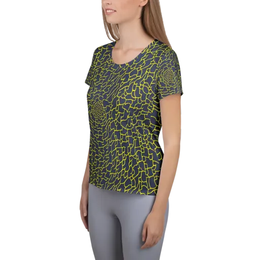 Nightshade Maze on a Women's Athletic T-Shirt