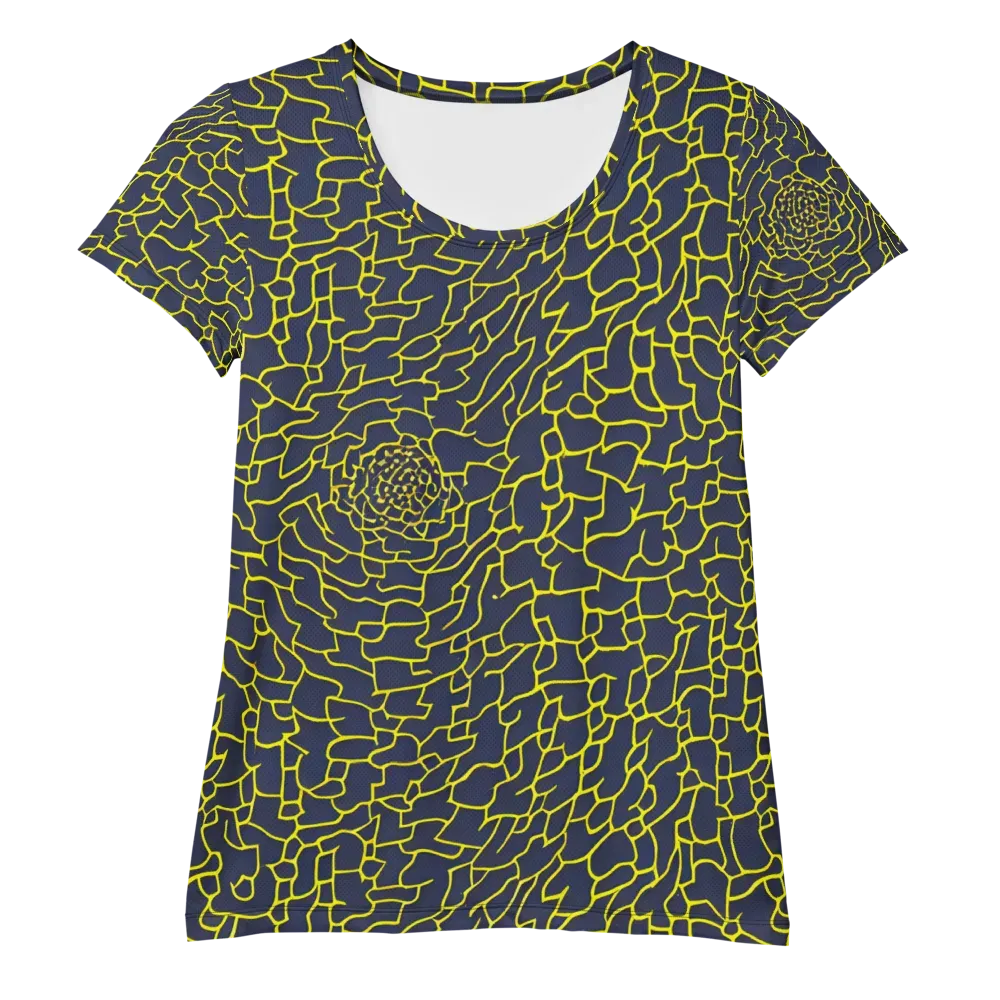 Nightshade Maze on Women's Athletic T-Shirt — Front