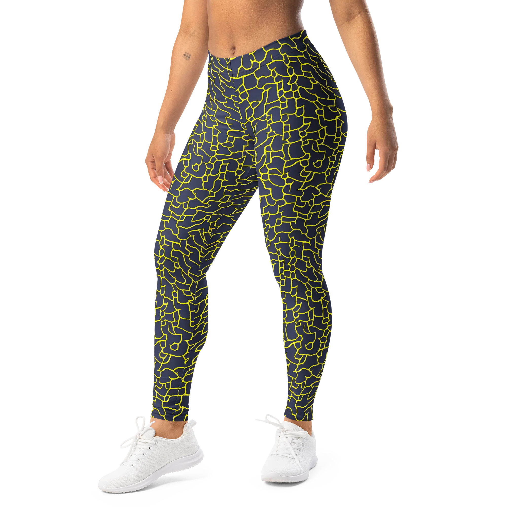 Nightshade Maze on Leggings — Left Front