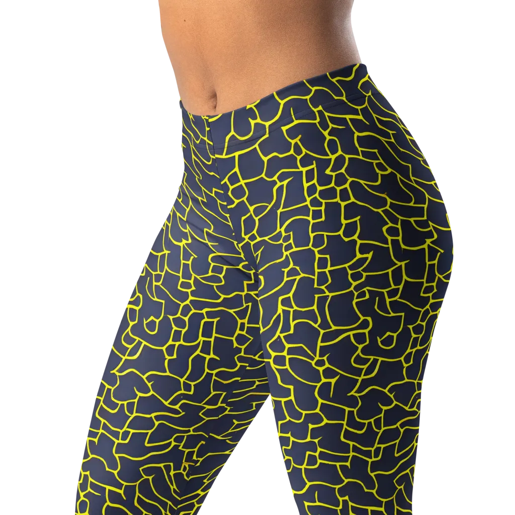 Nightshade Maze on Leggings — Left Front