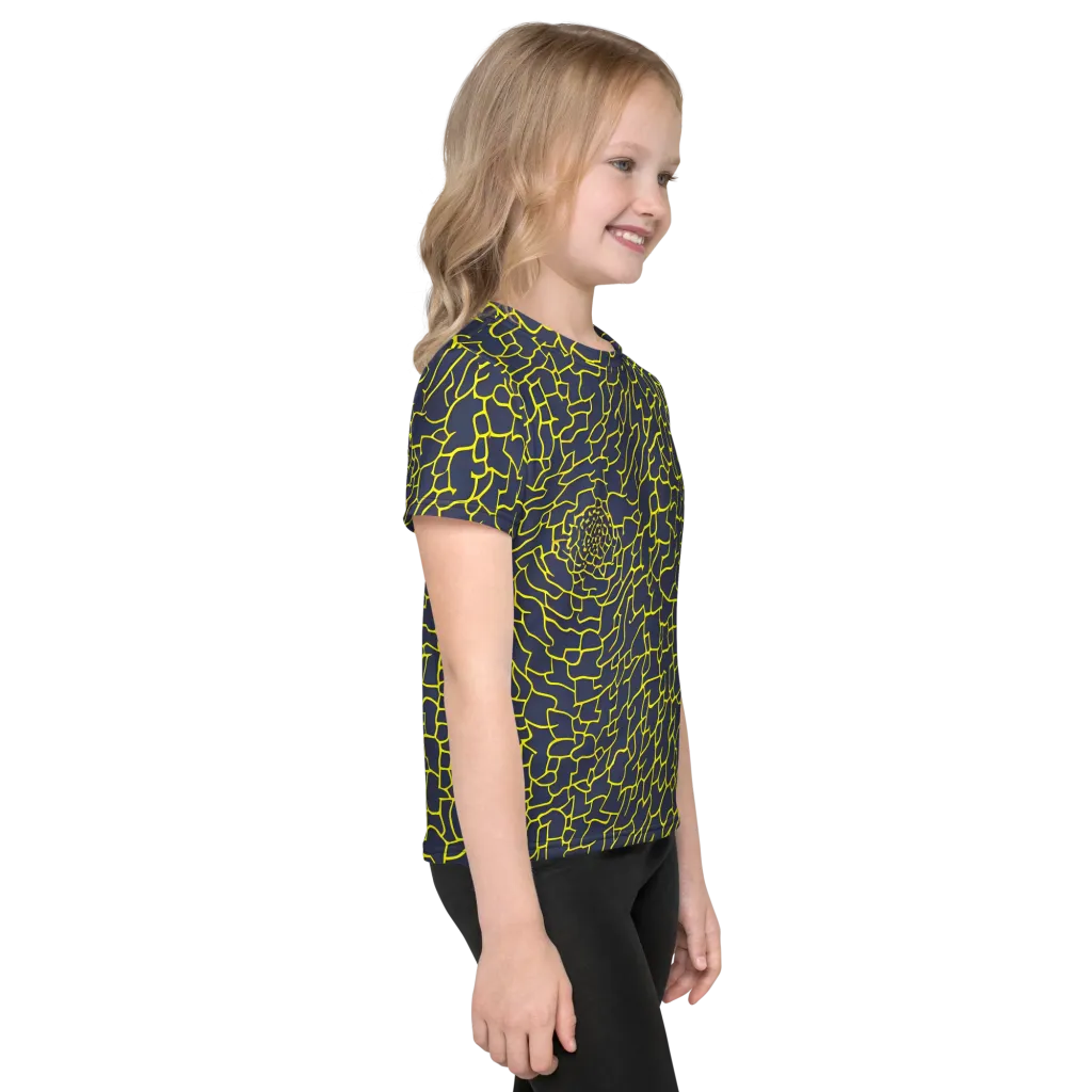 Nightshade Maze on Kids Crew Neck T-Shirt — Right