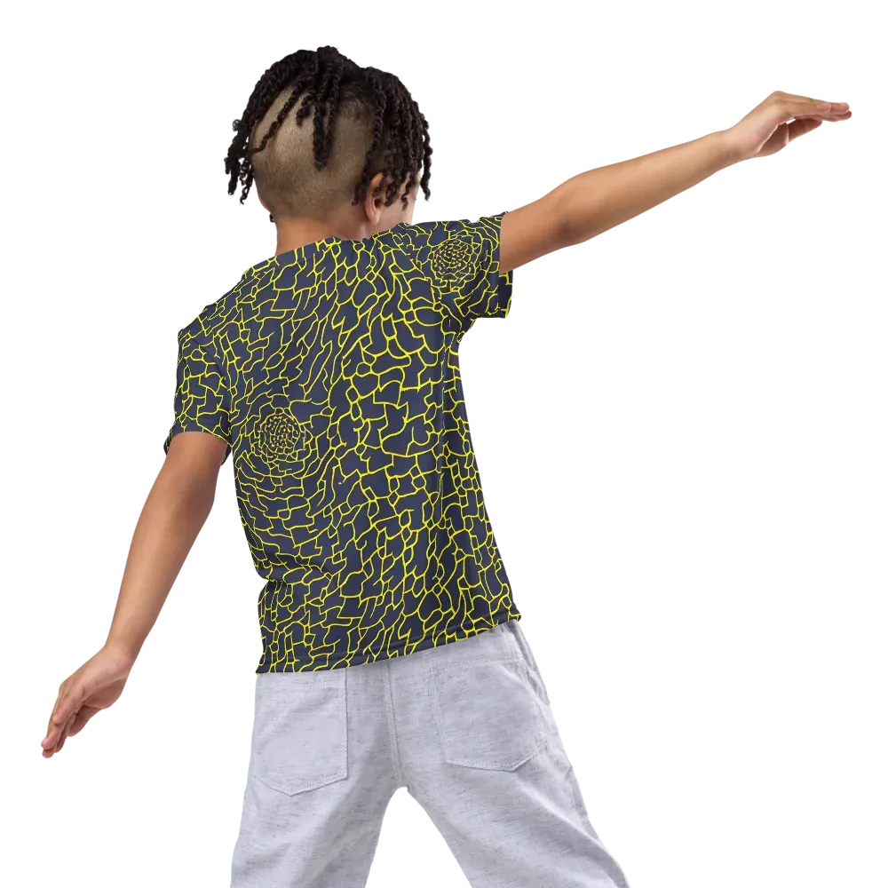 Nightshade Maze on Kids Crew Neck T-Shirt — Back