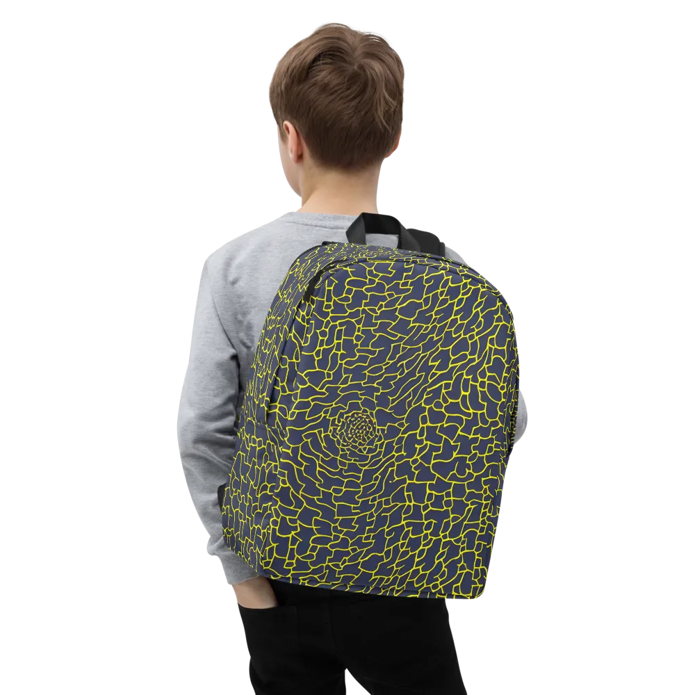 Nightshade Maze on Minimalist Backpack — Zoomed-in