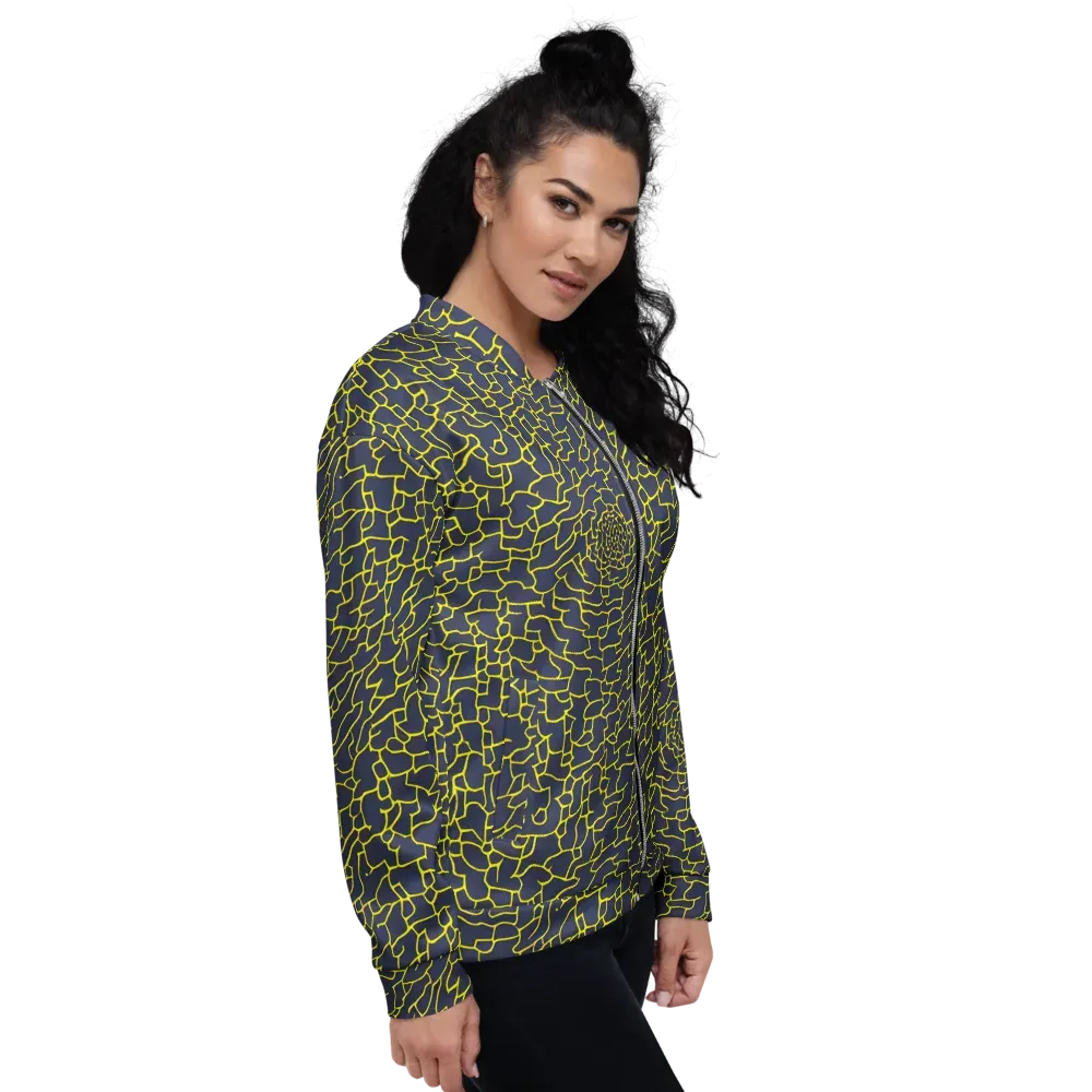 Nightshade Maze on Bomber Jacket — Right