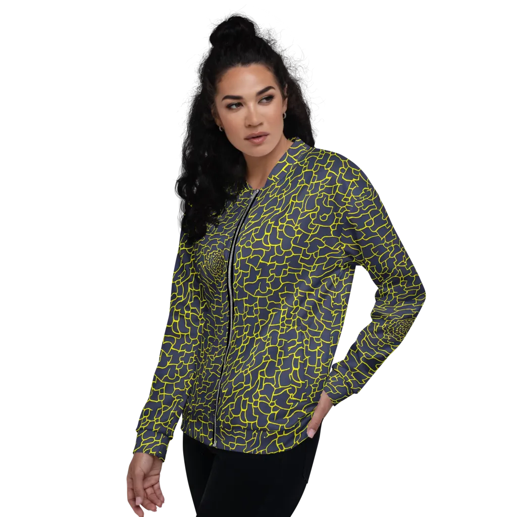 Nightshade Maze on Bomber Jacket — Left