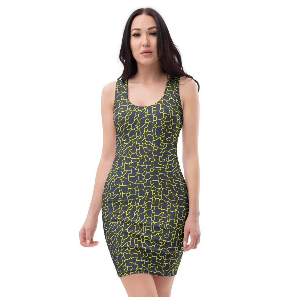 Nightshade Maze on Bodycon Dress — Front