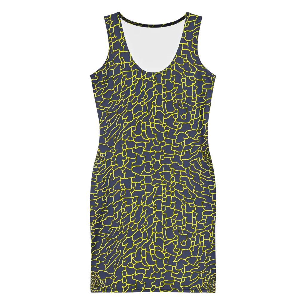 Nightshade Maze on Bodycon Dress — Front