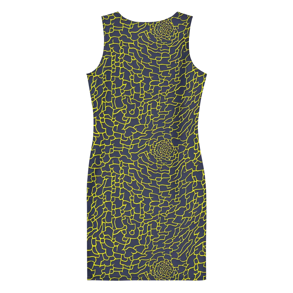 Nightshade Maze on Bodycon Dress — Back