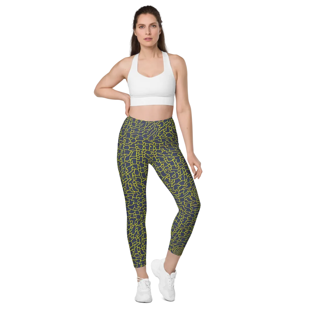 Nightshade Maze on Leggings with Pockets — Front