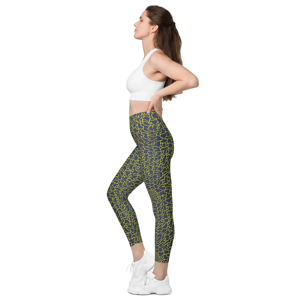 Nightshade Maze on Leggings with Pockets — Left
