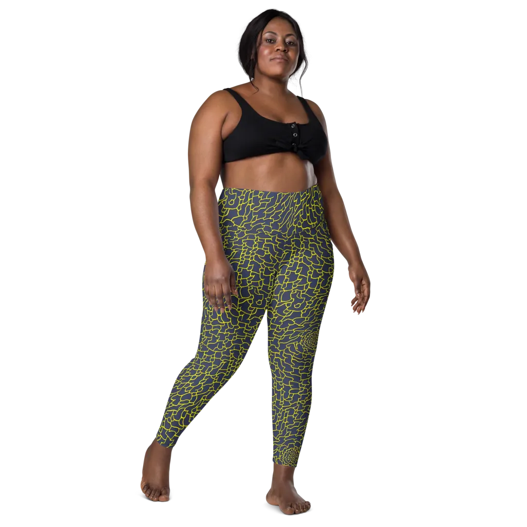 Nightshade Maze on Leggings with Pockets — Front