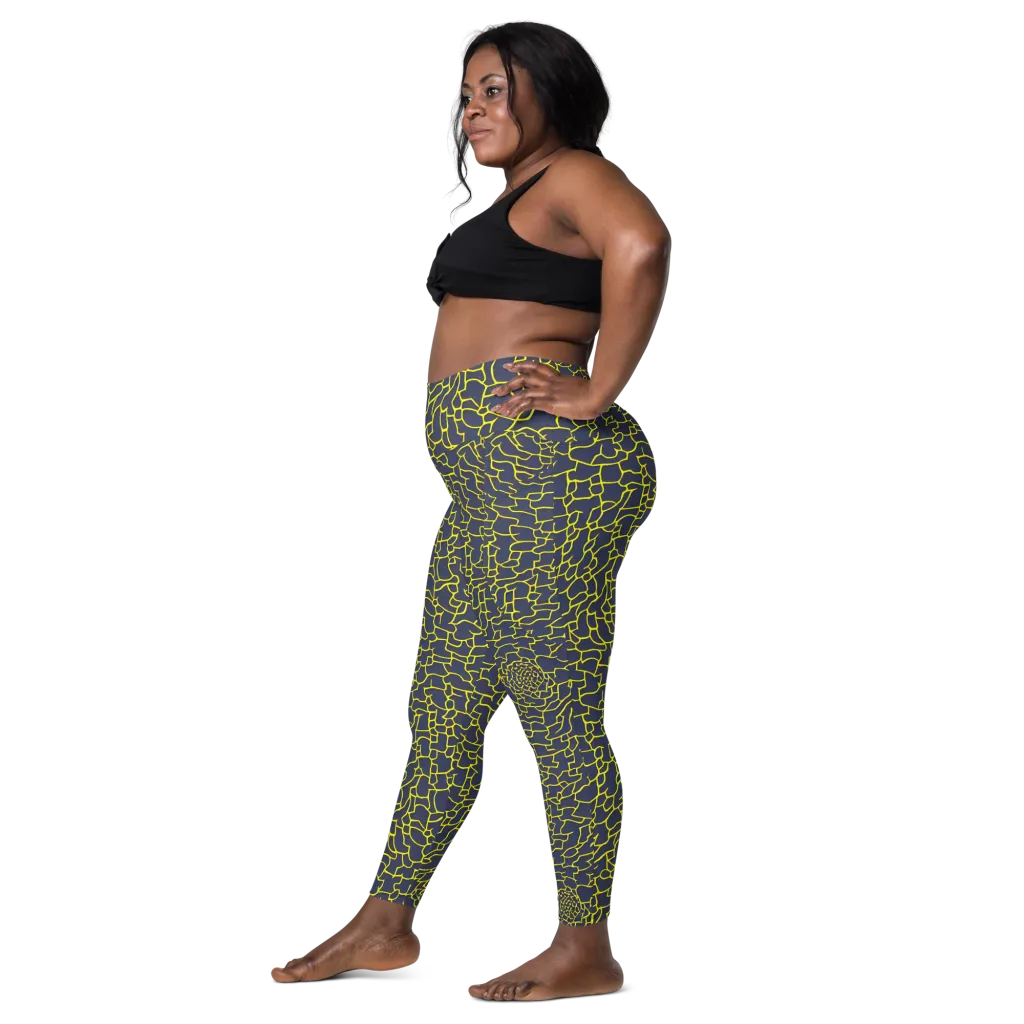 Nightshade Maze on Leggings with Pockets — Left