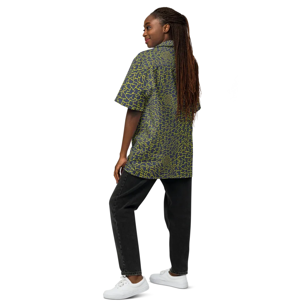 Nightshade Maze on Button Shirt — Back