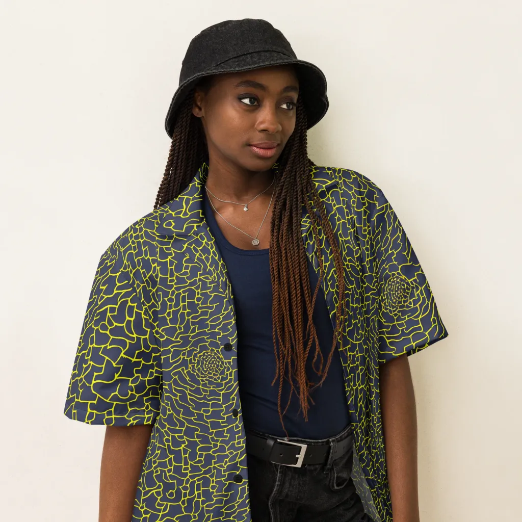 Nightshade Maze on Button Shirt — Right Front