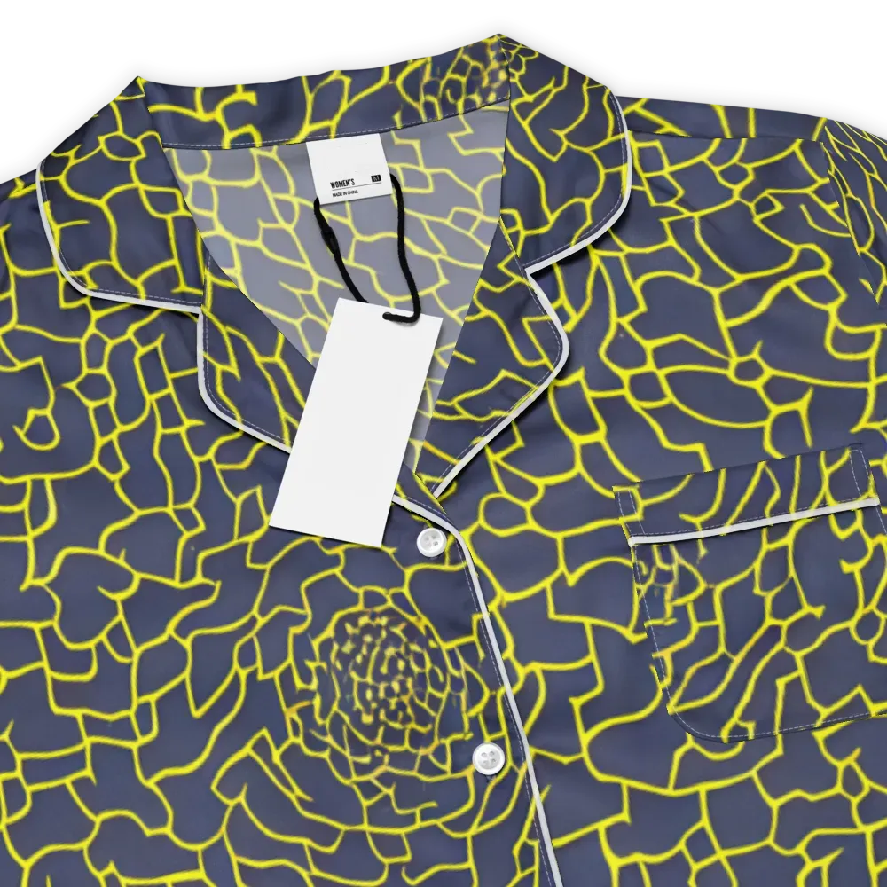 Nightshade Maze on Women's Short Sleeve Pajama Top — Product details