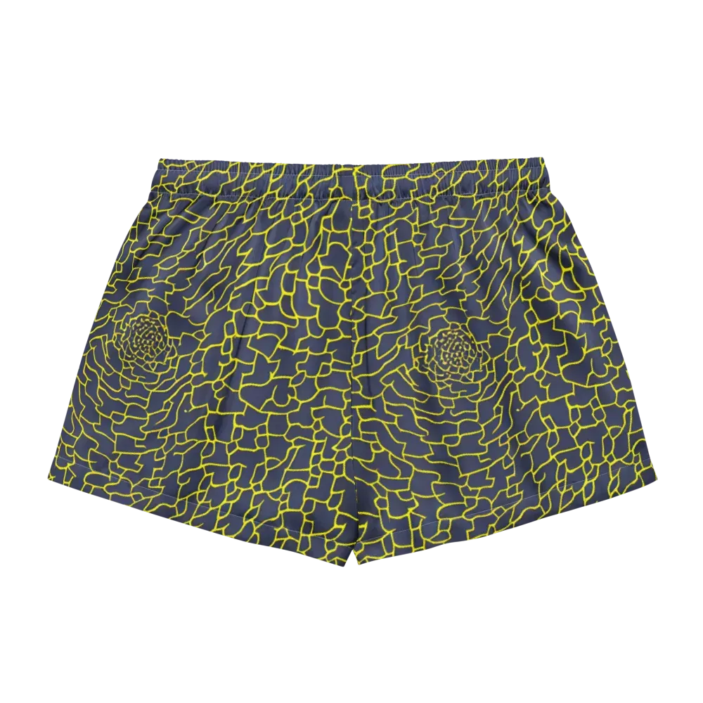 Nightshade Maze on Women's Pajama Shorts — Back