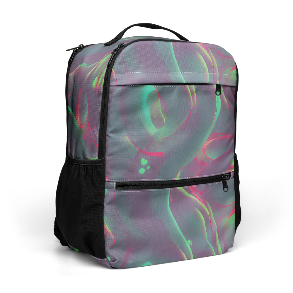 Neon Whisper on Utility Backpack — Right Front