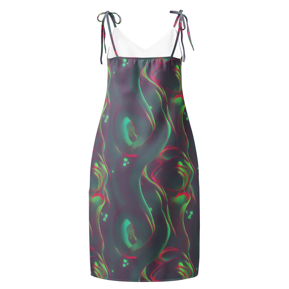 Neon Whisper on Slip Dress — Back