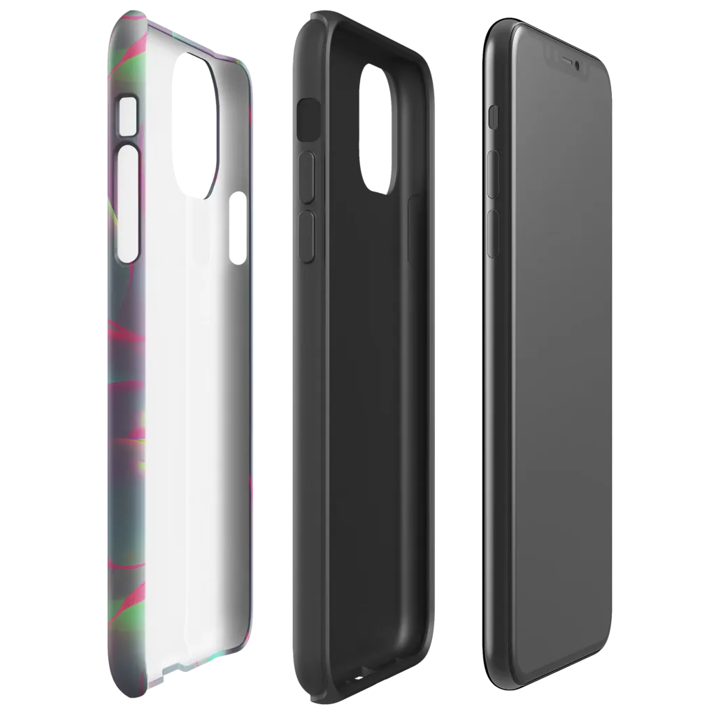 Neon Whisper on Tough Case for iPhone® — Right