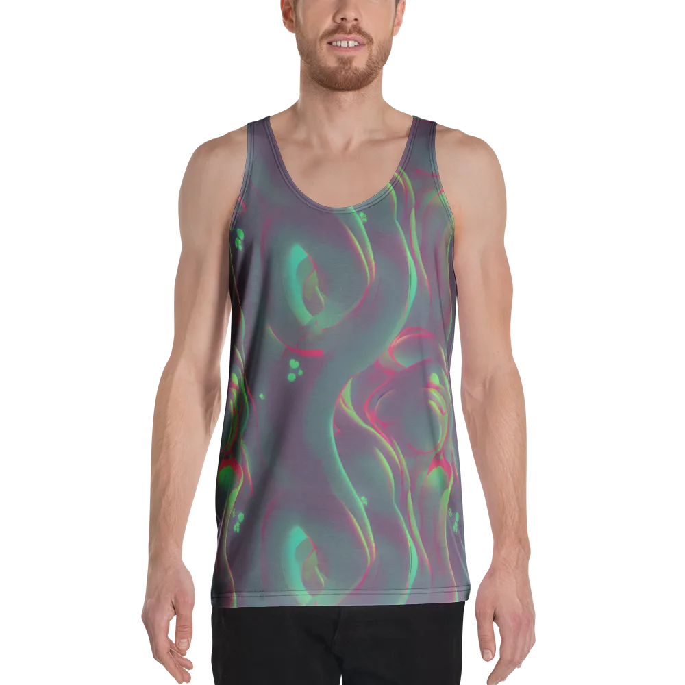 Neon Whisper on Men's Tank Top — Front