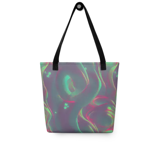 Neon Whisper on a Tote Bag
