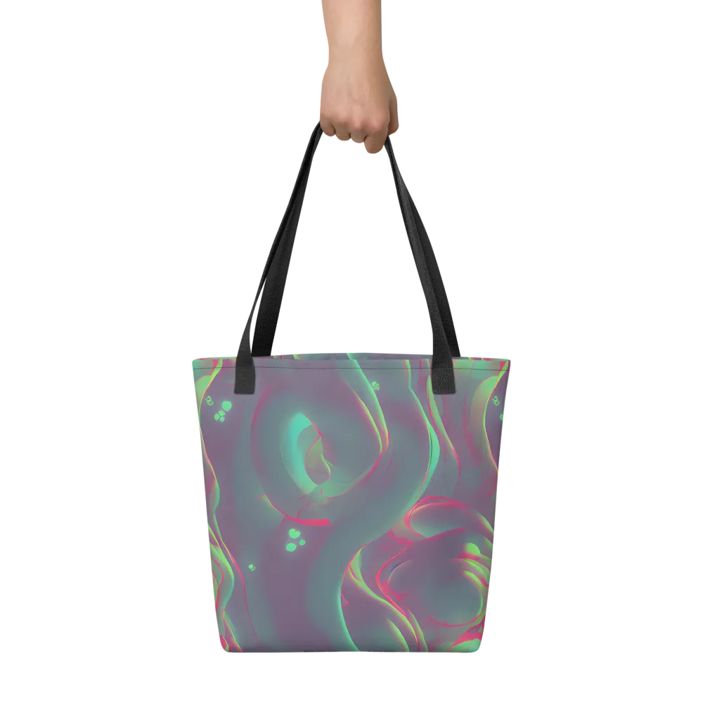 Neon Whisper on Tote Bag — Front