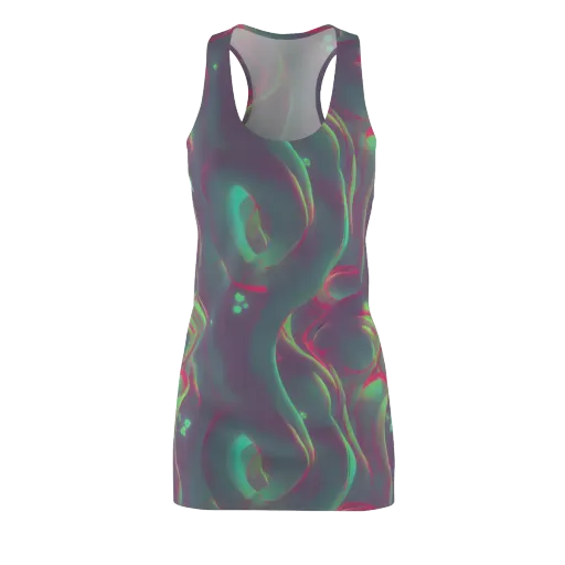Neon Whisper on a Racerback Dress