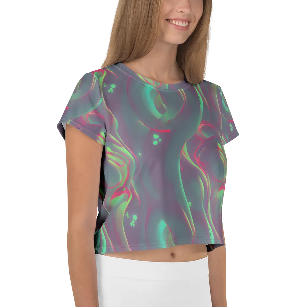 Neon Whisper on Crop Tee — Right