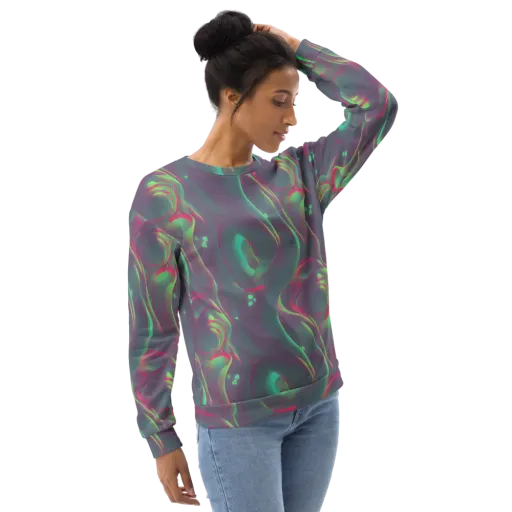 Neon Whisper on a Sweatshirt