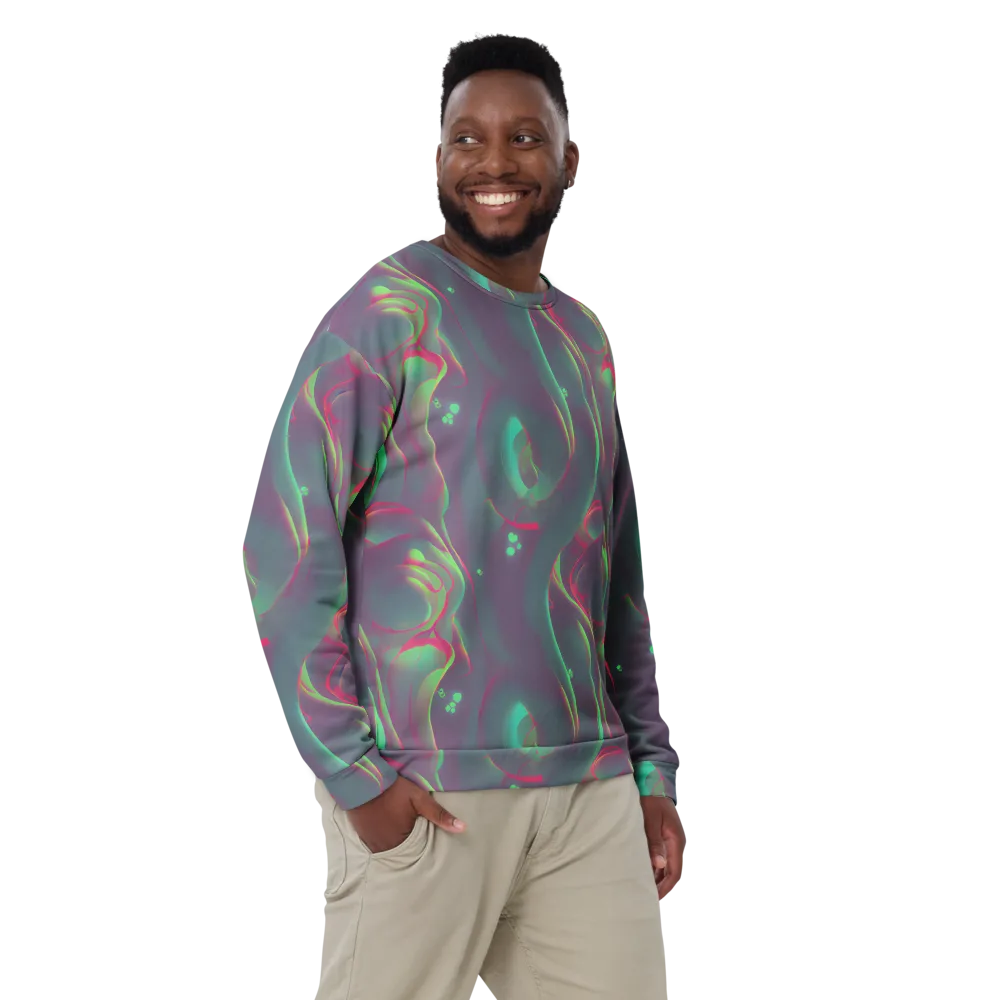Neon Whisper on Sweatshirt — Front