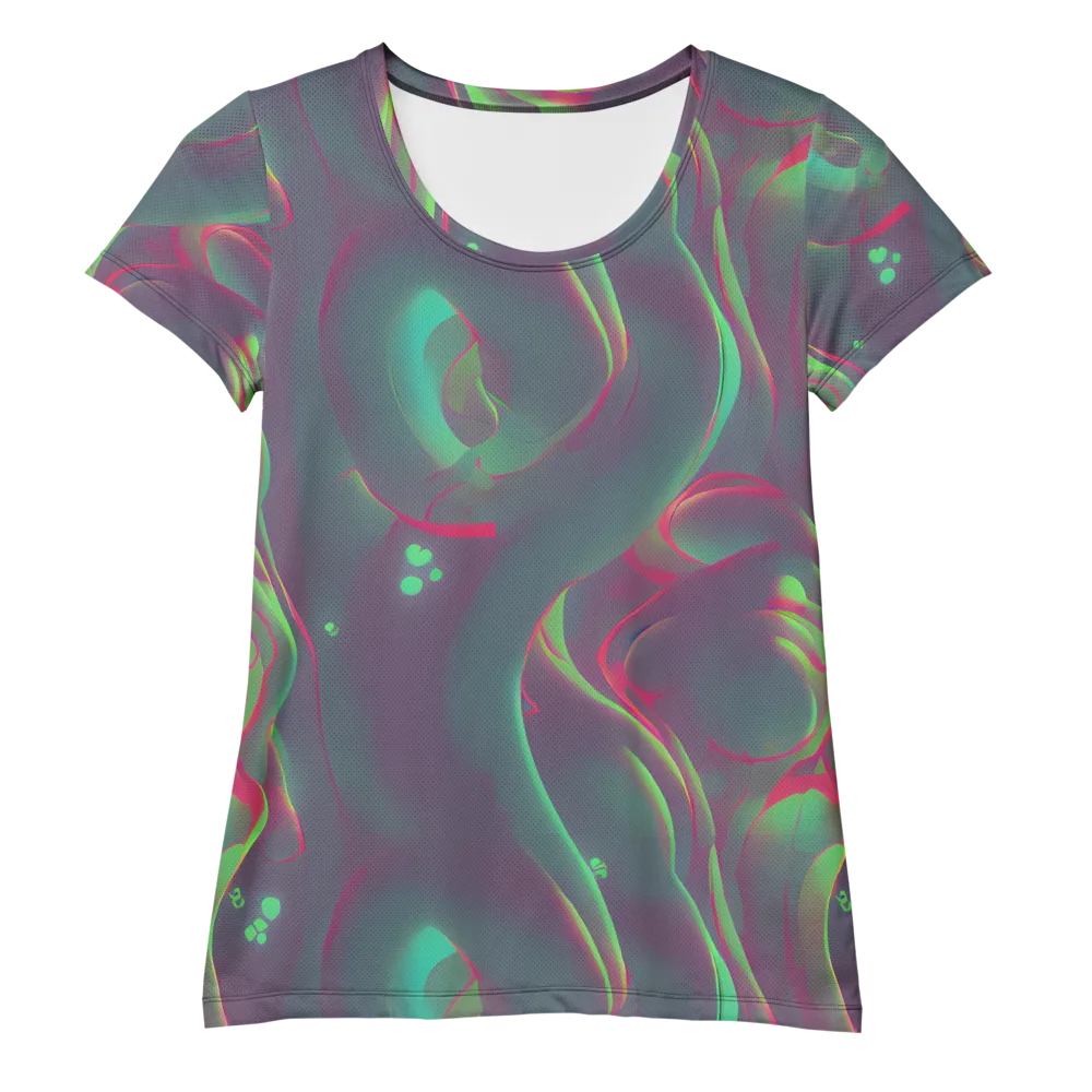 Neon Whisper on Women's Athletic T-Shirt — Front