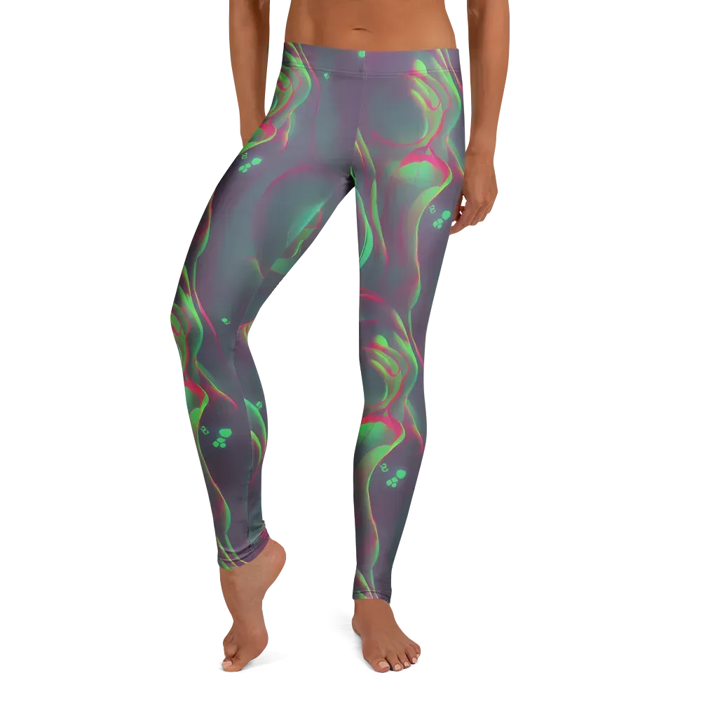 Neon Whisper on Leggings — Front