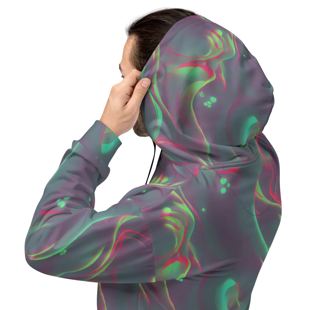 Neon Whisper on Hoodie — Back