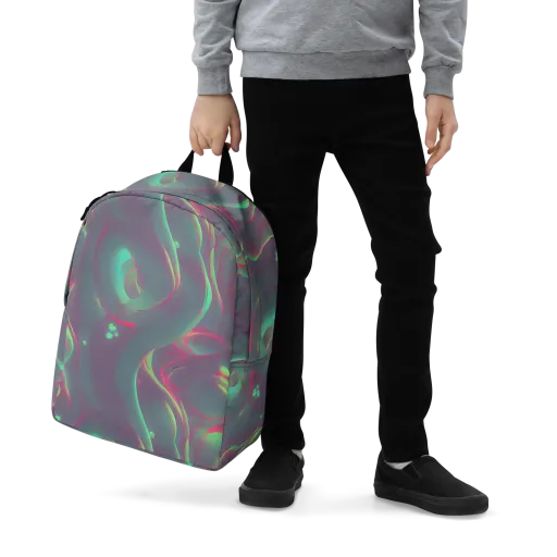 Neon Whisper on a Minimalist Backpack