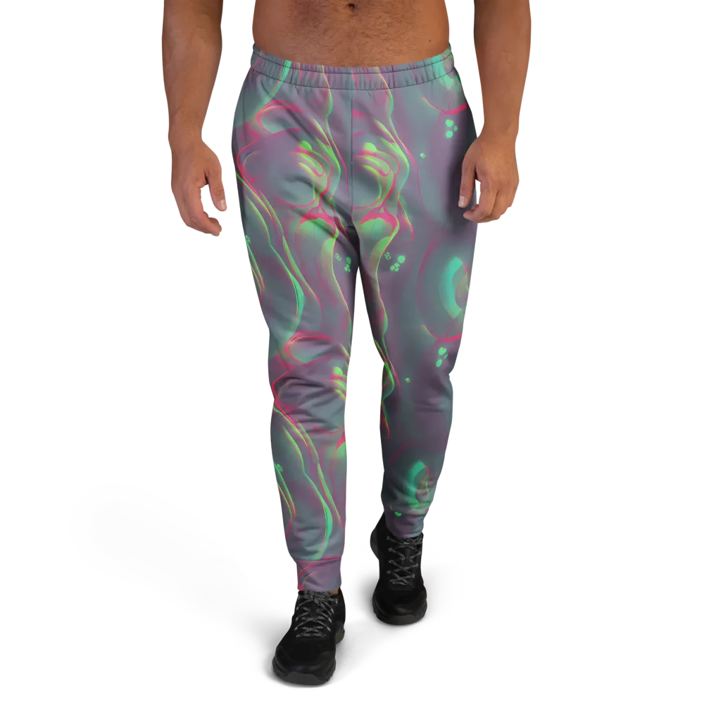 Neon Whisper on Men's Joggers — Front