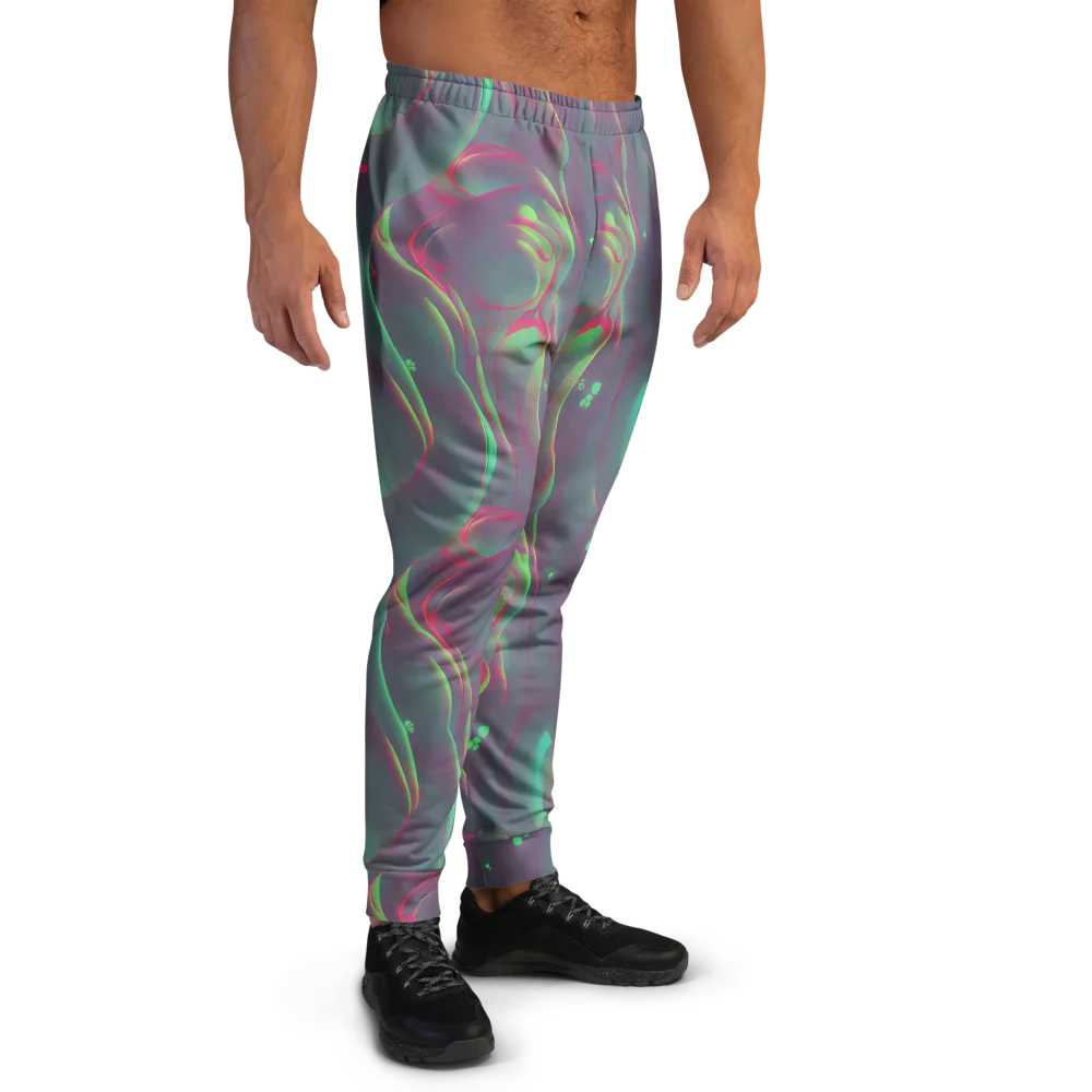 Neon Whisper on Men's Joggers — Right