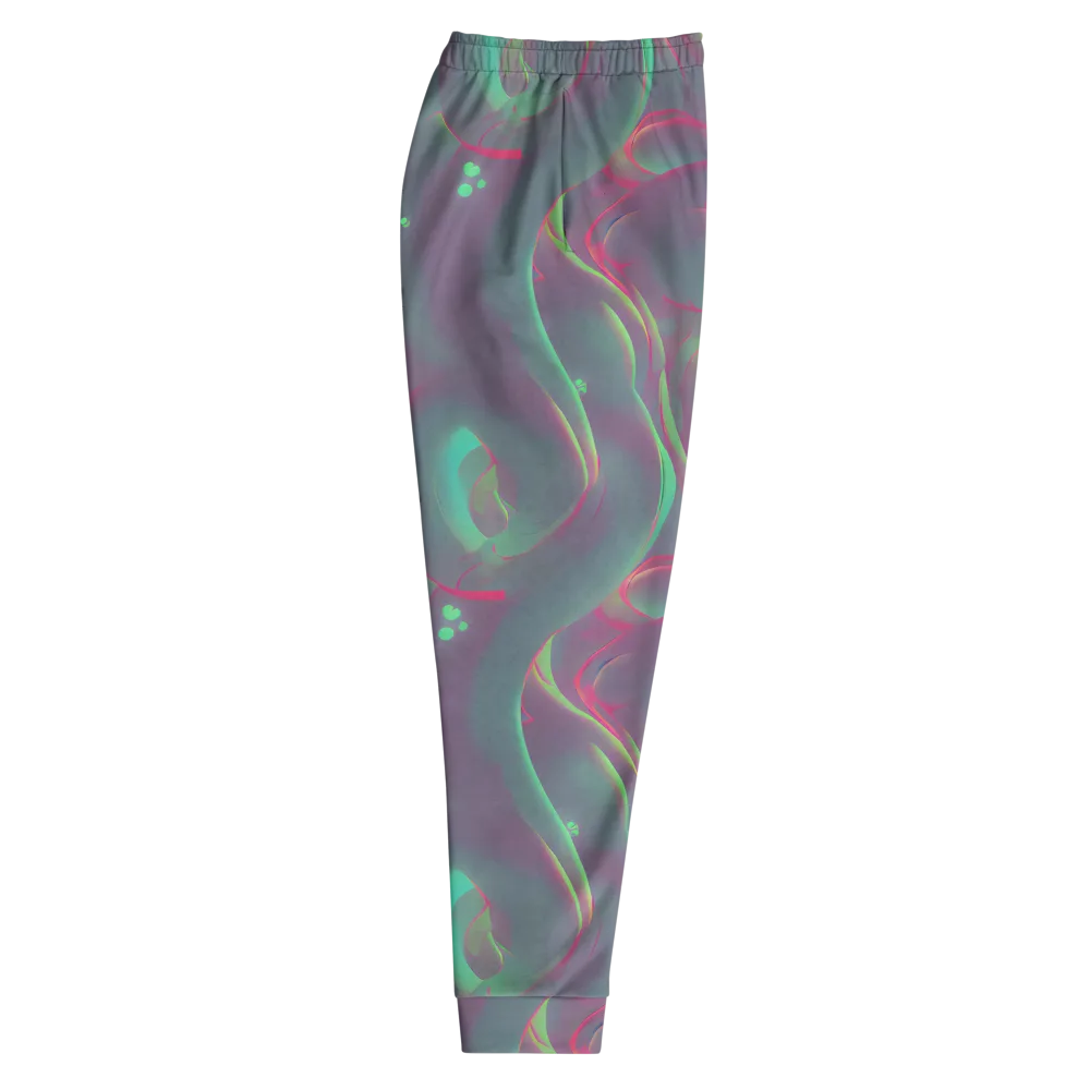Neon Whisper on Men's Joggers — Right