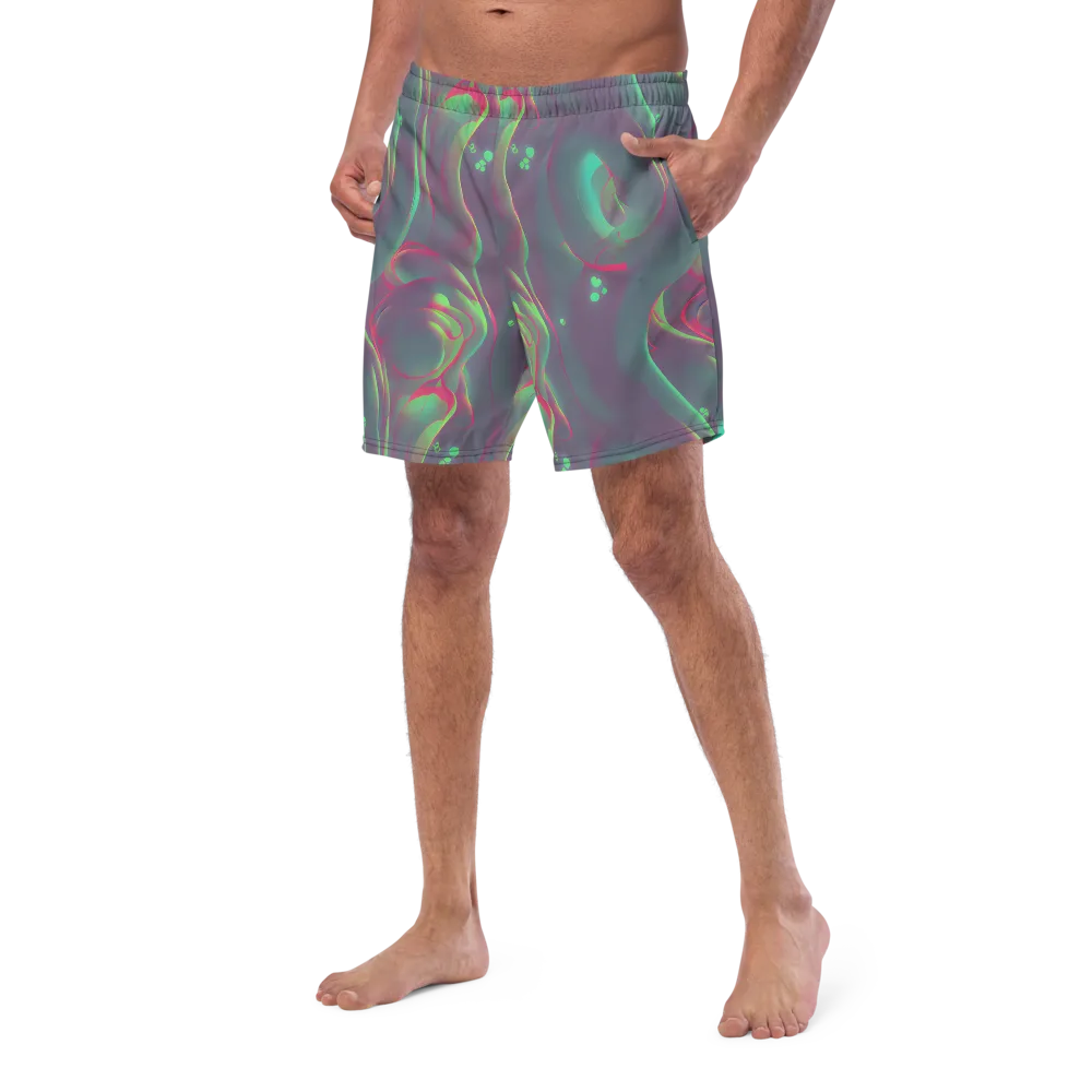 Neon Whisper on Swim Trunks — Left Front